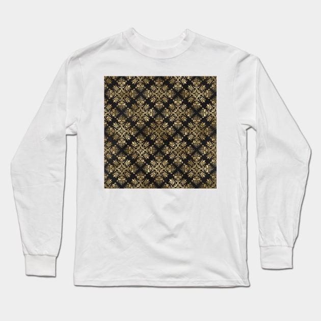 Artistic Design Gold Long Sleeve T-Shirt by Alvd Design